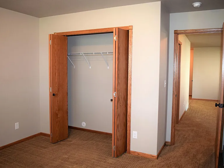 Ample closet in lower bedrooms