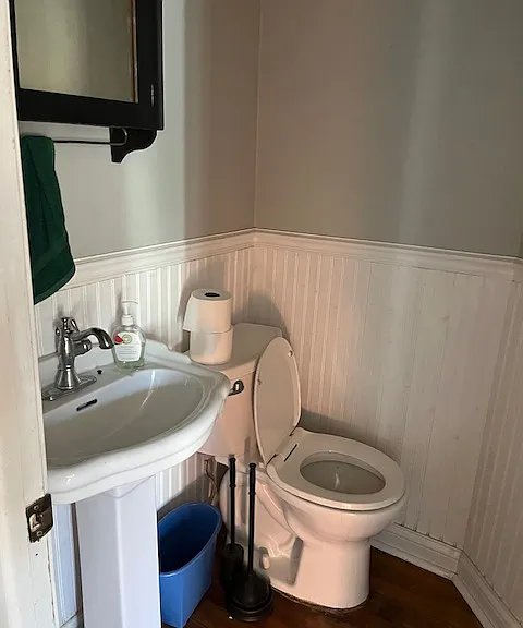 half bath main floor