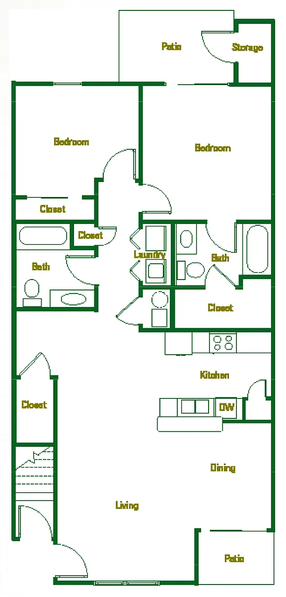 Floor plan 2 X 2
