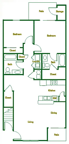 Floor plan 2 X 2