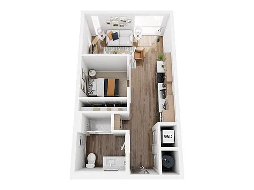 Floor plan 1B-13