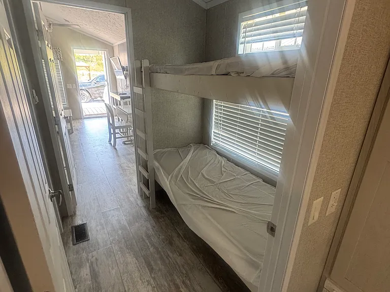 Bunk beds located in hallway