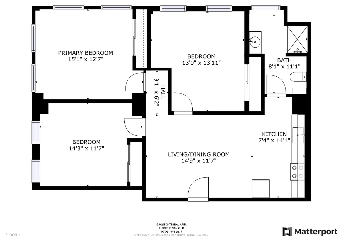 Floor plan 3 Bedroom