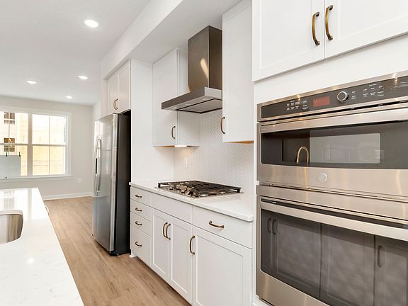 Gourmet appliances in kitchen