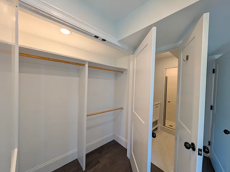 main closet & bath