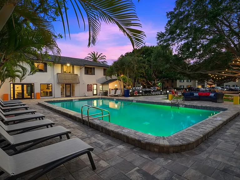 Swimming Pool at Twilight