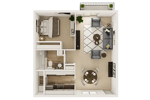Floor plan One Bedroom