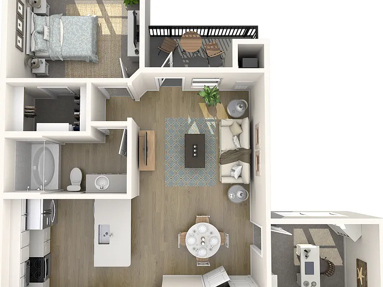 A4-D | 1x1 | 866 sq ft A4-D | 1x1 | 866 sq ft