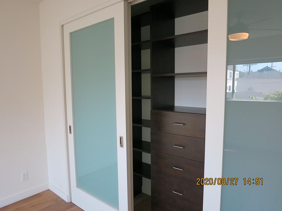 Closet with custom fitted organizer