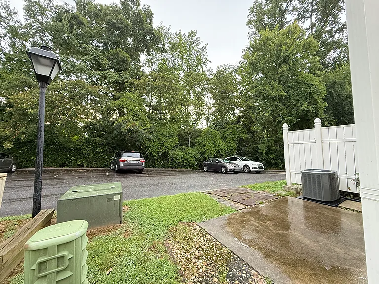 Parking at the back