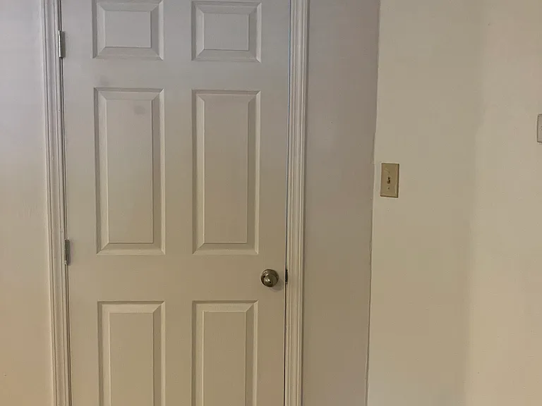 Bedroom door.