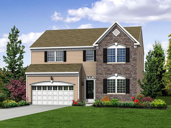 Elevation G Opt Stone Front, Garage Front Entry Door