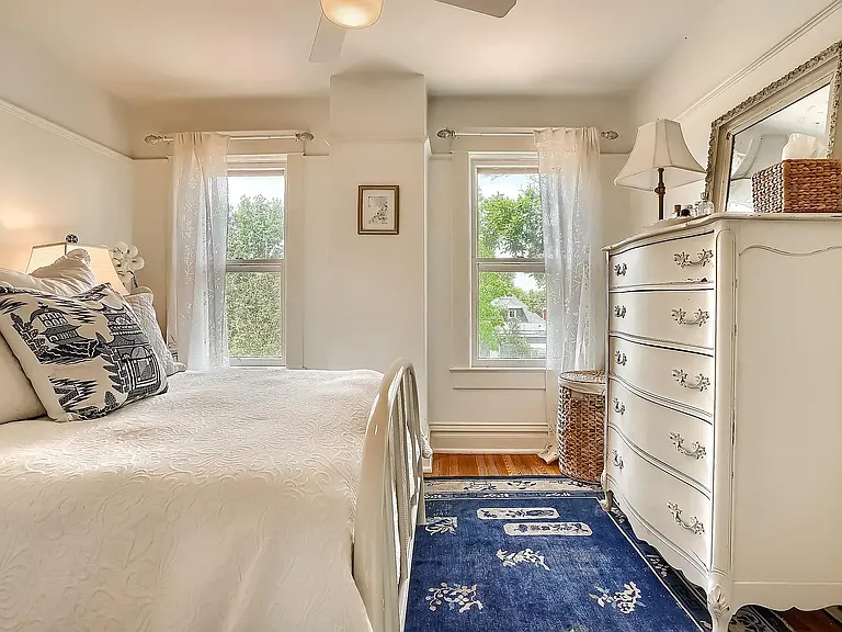 Second bedroom with hardwood floor