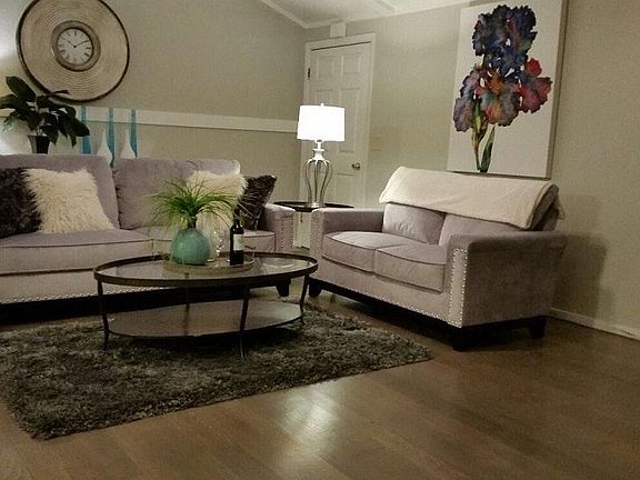 Hardwood floors throughout, open and spacious floor plan