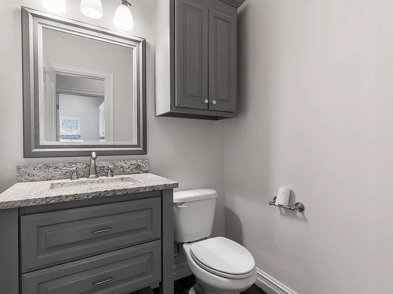 Half bathroom off the living room
