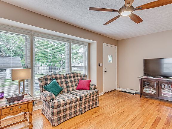 Large windows in living room
