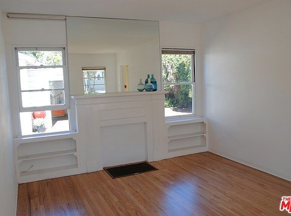 Living room fireplace has been covered