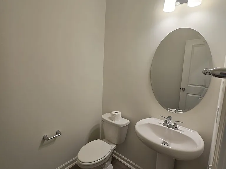 Half bath on 1st floor