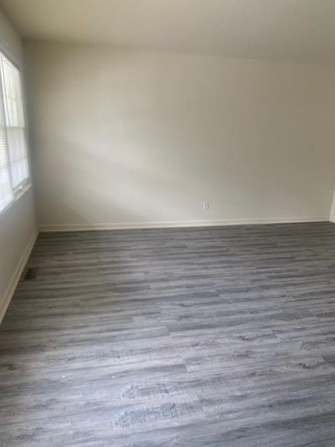 Family room with plank flooring