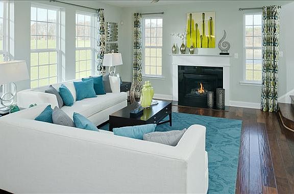 spacious family room