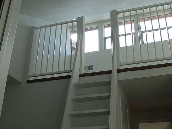 Ladder up to loft