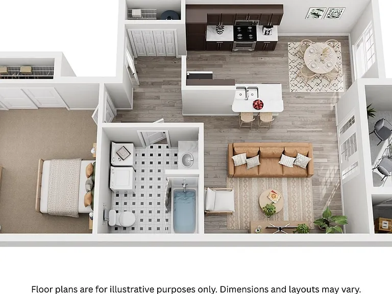 1x1 Floor Plan 1x1 Floor Plan