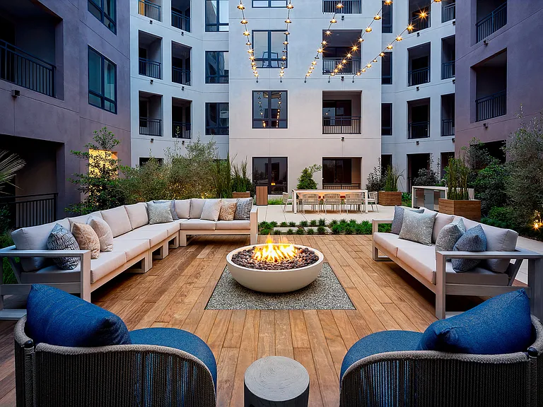 Courtyard with Firepit and Seating