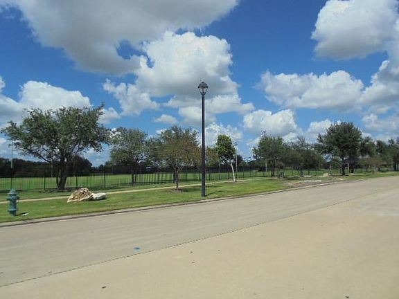 Great view of the sports fields and community cent