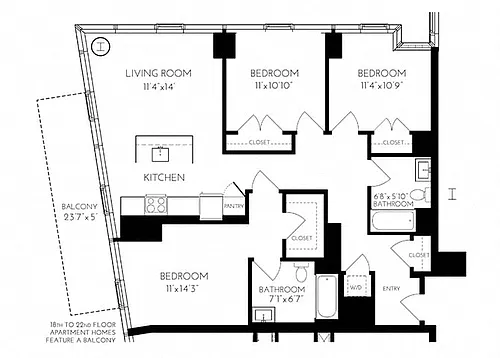 Floor plan 3 B - 1