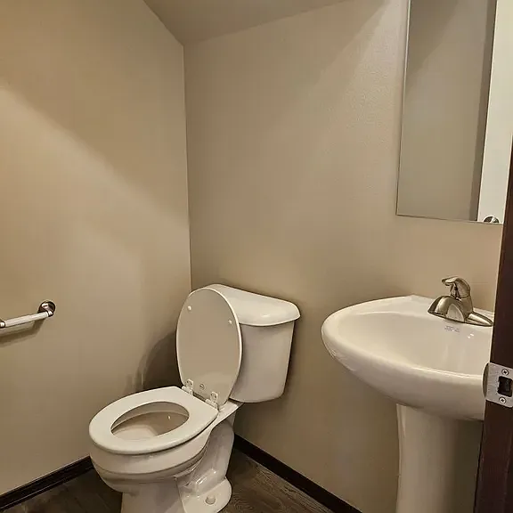 Downstairs half bath.