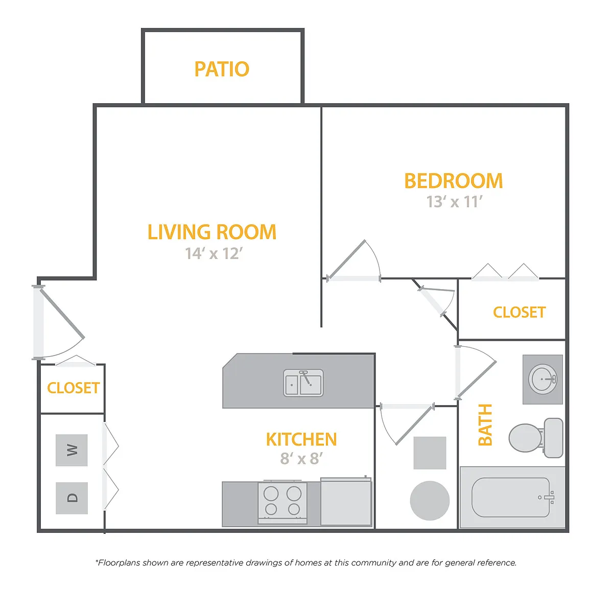 Floor plan pc1x1