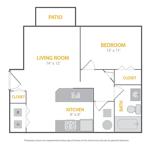 Floor plan pc1x1