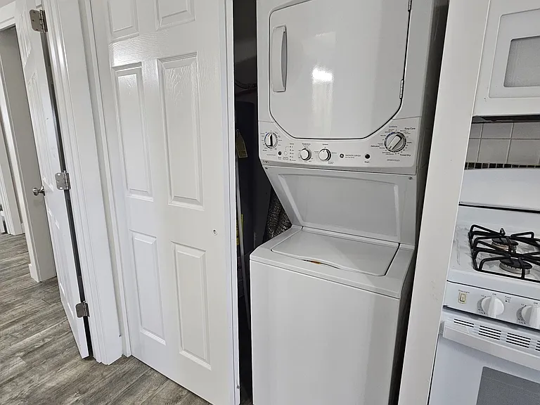Included washer and dryer