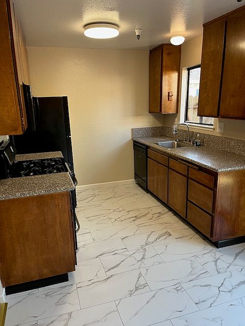 Kitchen with new flooring