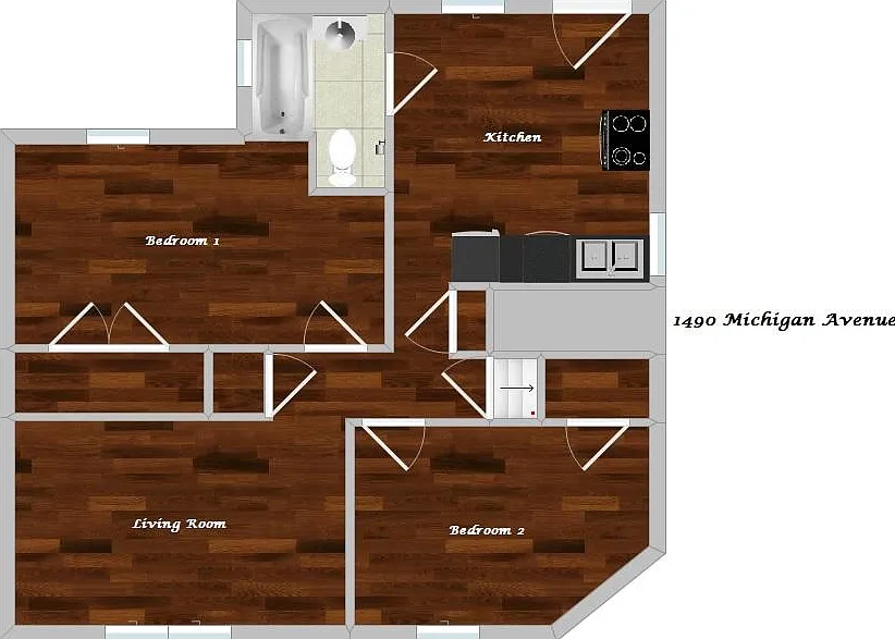 2 bed, 1184 sqft, $1,585 — Photo 3