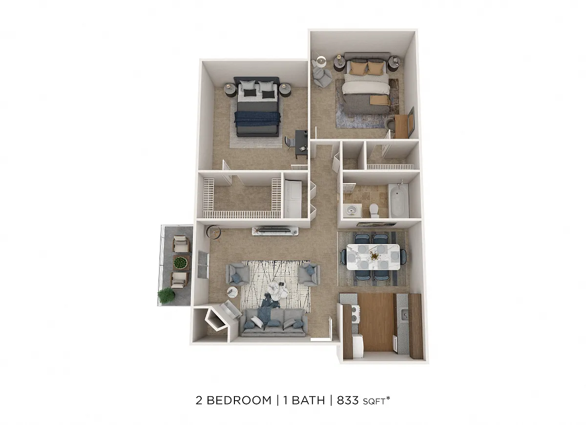Floor plan Two Bedroom