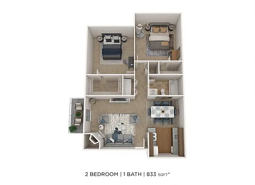 Floor plan Two Bedroom