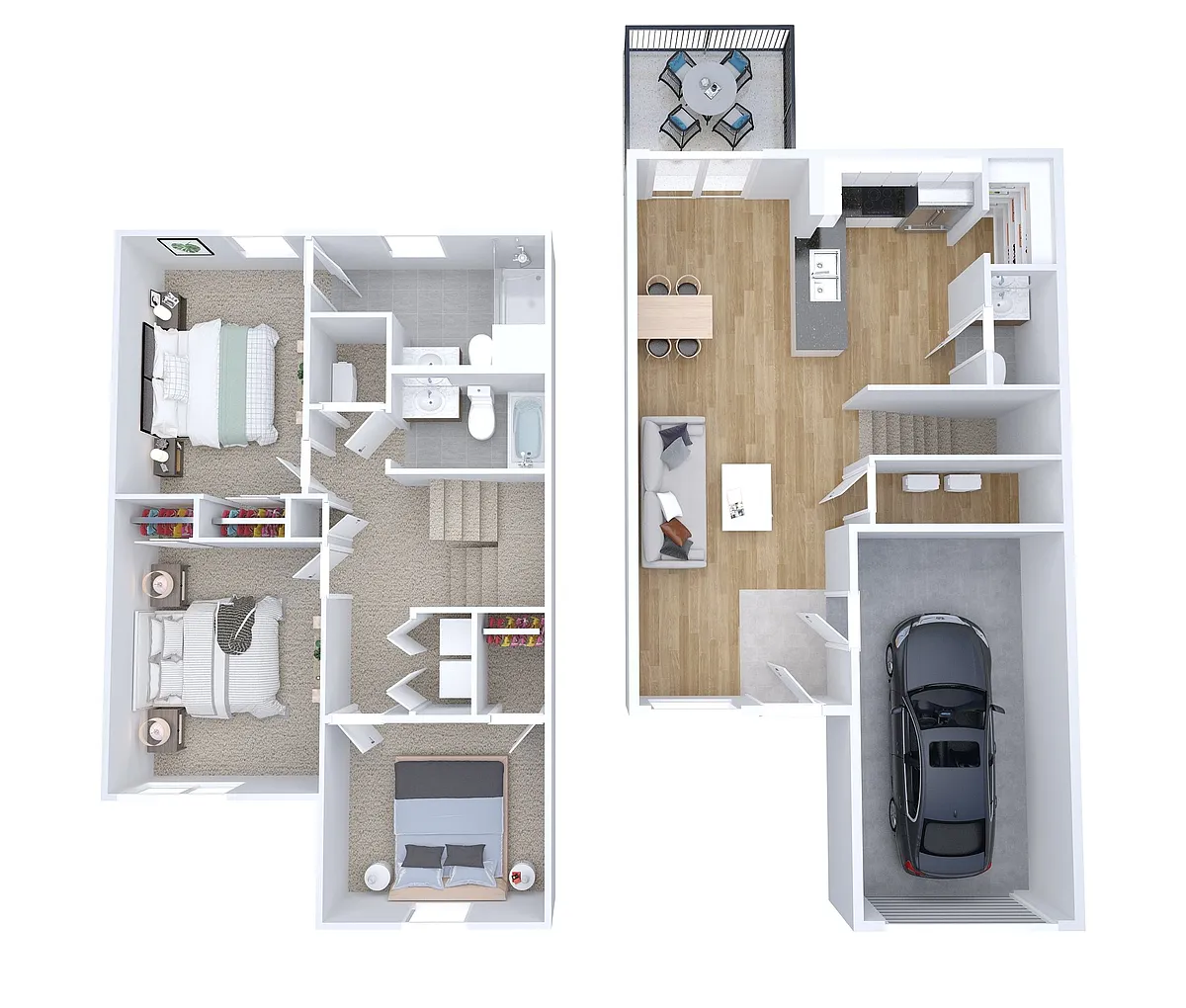 Floor plan 3 Bedroom 2.5 Bathroom