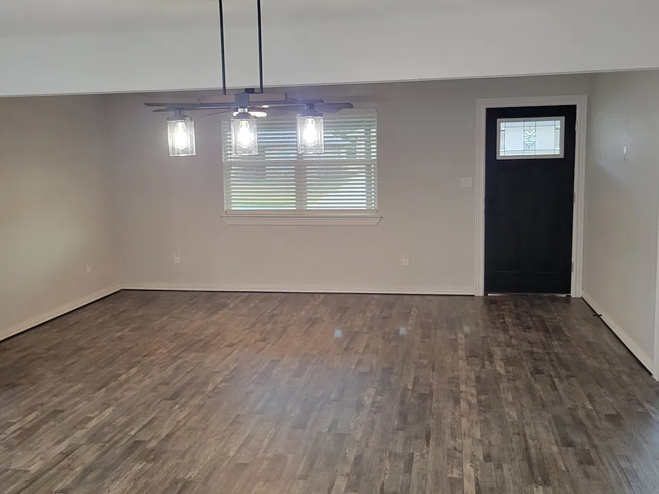 Living room and front door