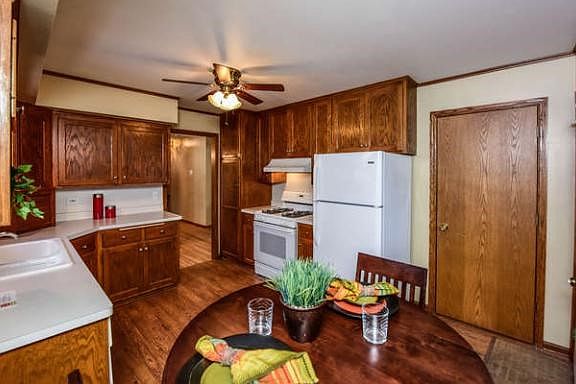 Lovely kitchen with eat in area.