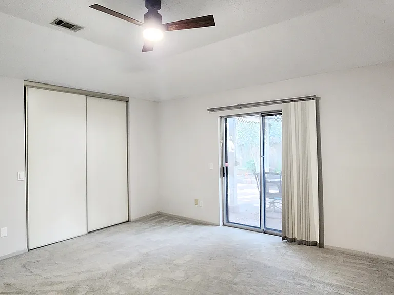 Master Bedroom with instant access to backyard