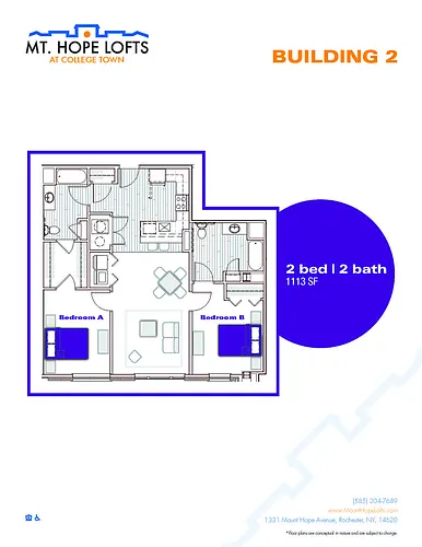 Floor plan 2/2 1113