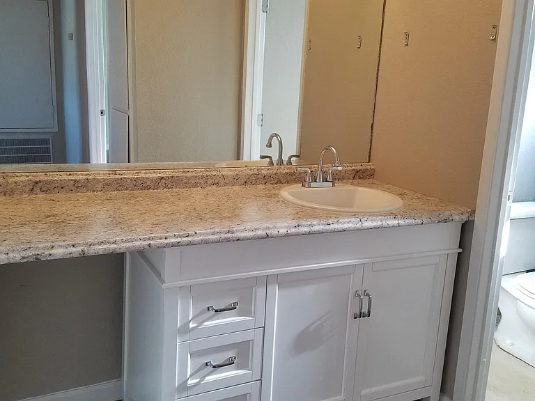 Upstairs bathroom vanity