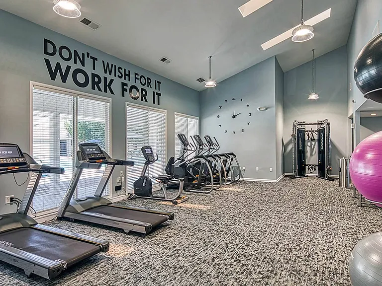 Renovated fitness center