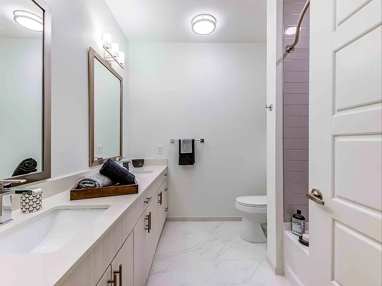 Primary Bathroom with Dual Vanity