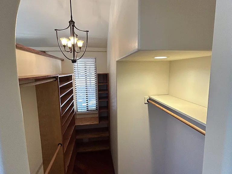 Master bedroom walk-in closet