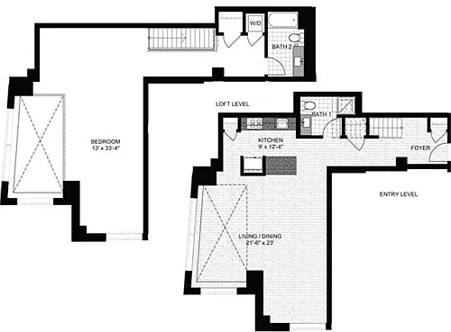 Floor plan 1 Bedroom AAA