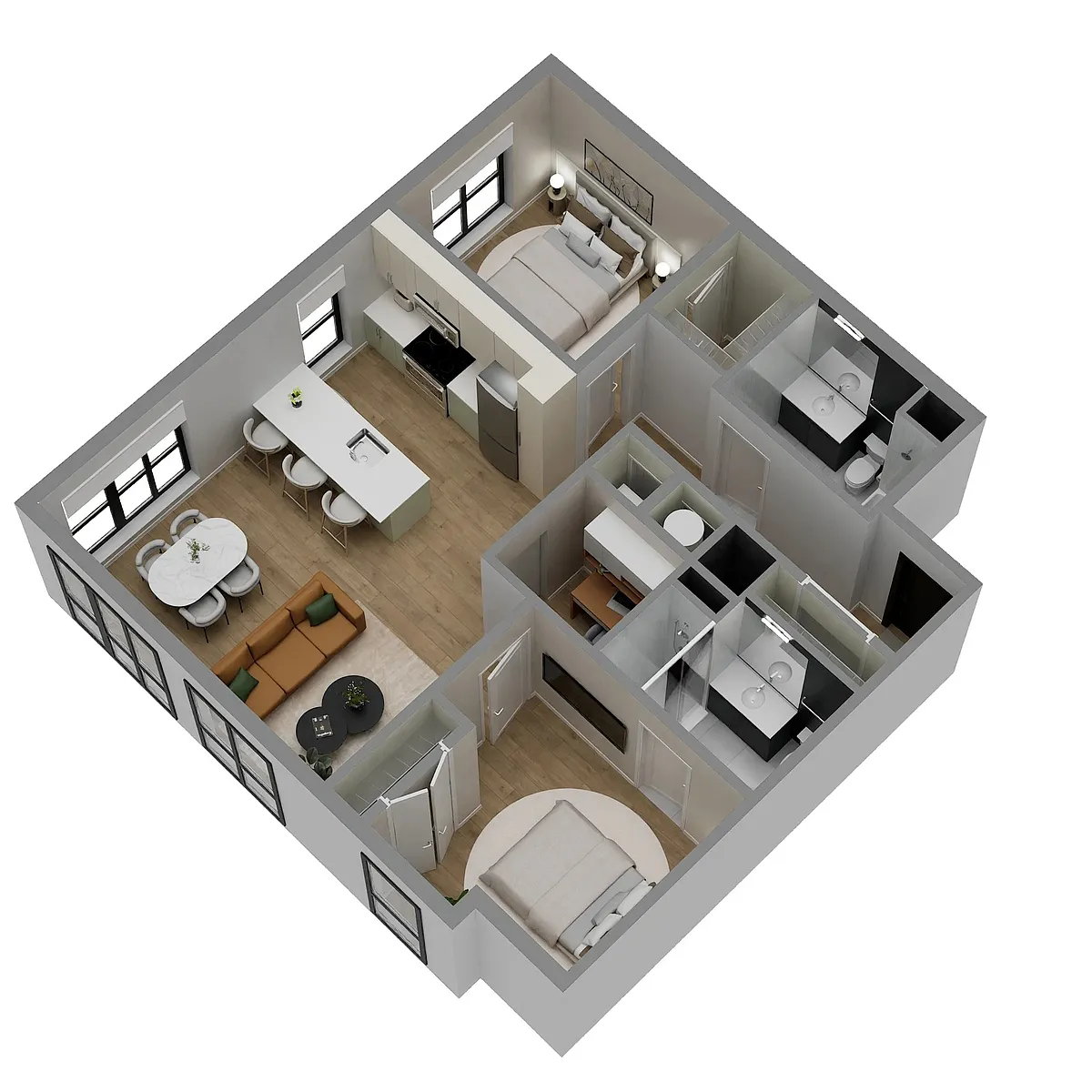 Floor plan B14D