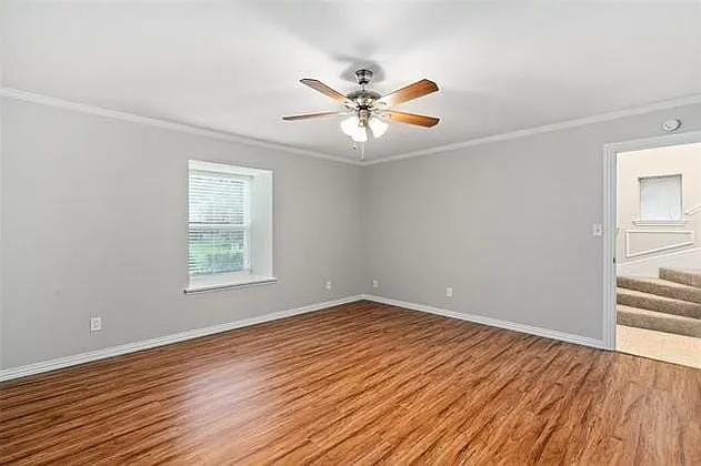 1st floor primary, open and bright. Newer windows make for quiet rooms.