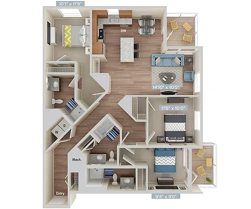 Floor plan 613